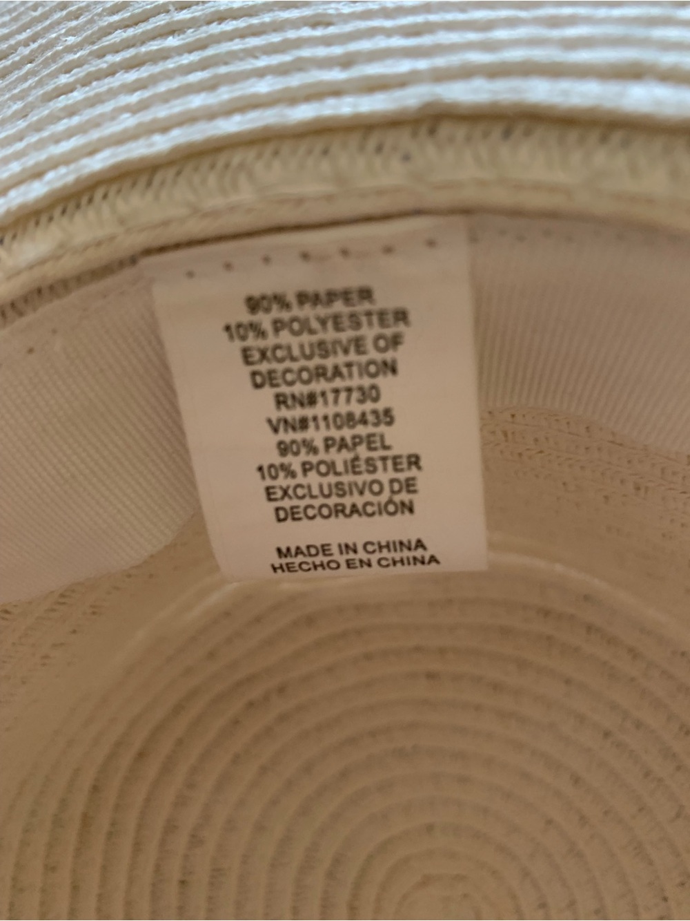 Wide-Brim Straw Sun Hat with Black Trim - Women's Beach Hat - Picture 4 of 4